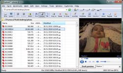 video preview to the right